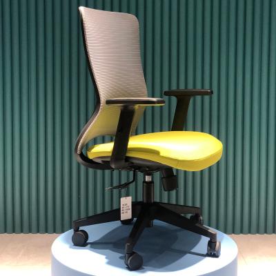 China Good Quality Sleek Adjustable Back Office Mid Back Mesh (Height) Office Staff Working Chair With Nylon Base for sale