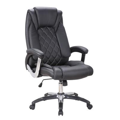 China Office Adjustable Top Chair Quality Class PU Leather High Back Work Chair (Height) For Apartment for sale