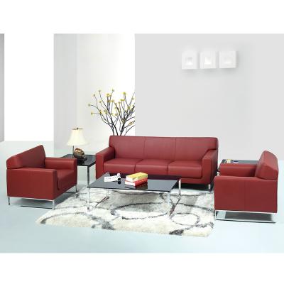 China American Modern Style 1+1+3 Extendable Hot Selling Leather Office Sofa Set for sale