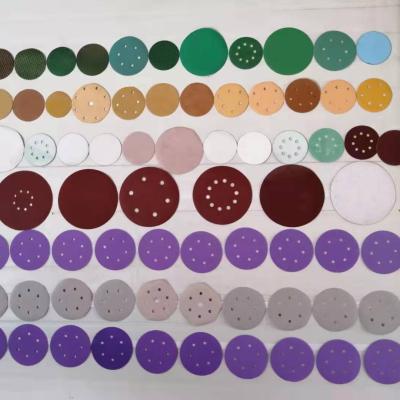 China Polishing 4' to 9' Round Wood or Metal Disc Sanding Polishing Disc with Hole Velcro Disc for sale