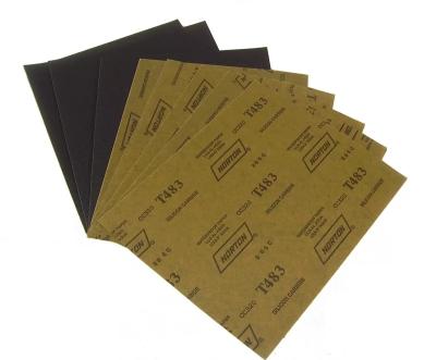 China Latex Backing Aluminum Oxide Waterproof Polishing Emery Paper for sale