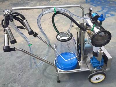 China HL-JN11 Single Bucket Milking Machine for one Cow Milking 25L Plastic Barrel for sale