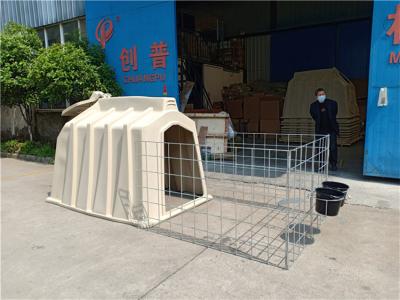 China 2200mm Länge Polyethylen Kalb Hütten Kalb Gehäuse Ausrüstung für Milchfarmen zu verkaufen