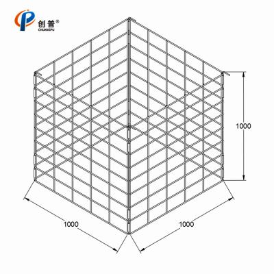 China Caixa de vitela de aço de poupança de espaço com revestimento galvanizado a quente para criação de vitelos à venda