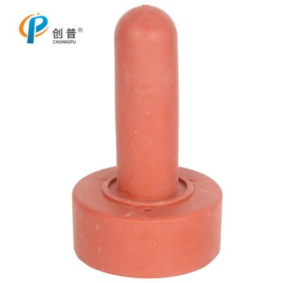 China 107x62mm Calf Feeding Rubber Nipple With Vent Hole Cross Opening For Calf Feeding Bottle for sale