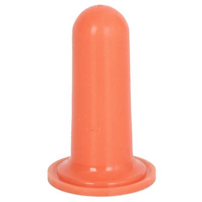 China Orange Silicone Nursing Nipple for Newborn Calf Milk Feeding for sale