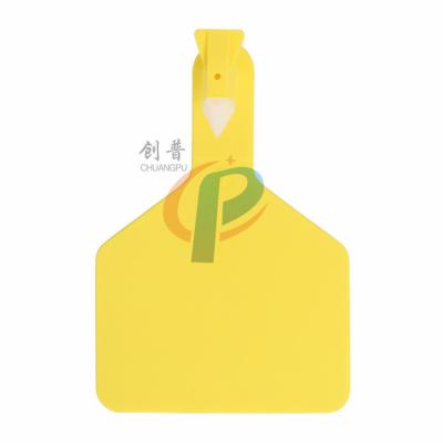 Cina Etichette gialle della capra e delle pecore/identificazione di plastica del bestiame del marchio auricolare del maiale di TPU in vendita