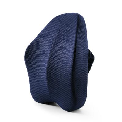 China Back Massage Memory Foam Pillow Lumbar Support Cushion For Lower Back Pain Relief In Car Or Office Chair for sale