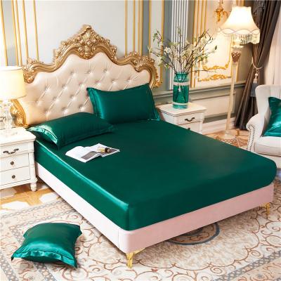 China High quality silk Nondisposable like normal elastic mattress protector fitted sheet for sale