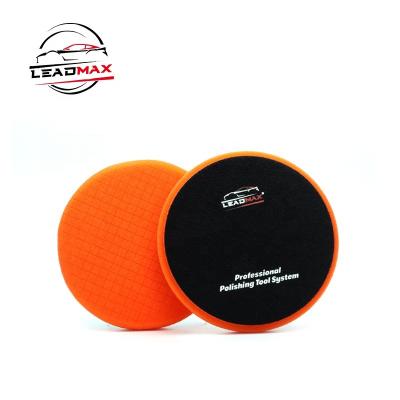 China Strong Durability LEADMAX 3/5/6/7 Inch DA Grid Foam Pad Car Polisher Polishing Pads Polishing Foam Pad Imported Polyurethane Sponge for sale