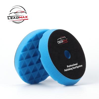 China Strong Durability 5 Inch Blue Diamond Car Polishing Foam Pad Imported Sponge For Detailing for sale