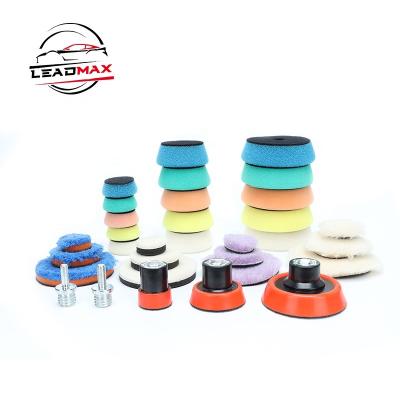 China LEADMAX Durable Mini Polishing Pads, Car Polish Protectors Detailing Kit Vehicle Buffing Pads Preserving and Polish Detailing for sale