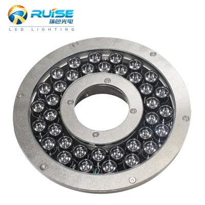 China Underwater Guard Marine Waterproof Stainless Steel IP68 DMX/RDM RGB/RGBW 108W DC24V 316L Led Fountain Light for sale