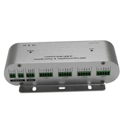 China 12 Way DMX/RDM Power Splitter And Signal Amplifier Isolated L165*W55*H40mm for sale