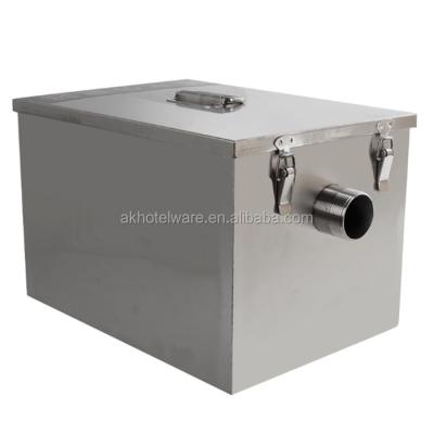 China industrial kitchen oil water separator plant/restaurant kitchen/canteen restaurant/commercial stainless steel kitchen oil grease trap filter for waste water treatment for sale