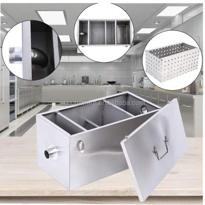 China Kitchen/Restaurant/Singapore 1000L/hour Canteen Oil Water Grease Trap Restaurant Kitchen Industrial Grease Trap In Stock Under Sink Industrial Wastewater Treatment for sale