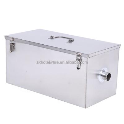 China Industrial portable kitchen grease trap/restaurant kitchen/canteen low price stainless steel kitchen grease trap for sink/commercial grease trap for Oil-water separation for sale