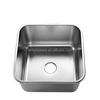 China Commercial Kitchen/Restaurant/Pakistan Canteen Single Bowl Sink Industrial Stainless Steel Kitchen Press Sink Basin For Restaurant Kitchen Equipment for sale