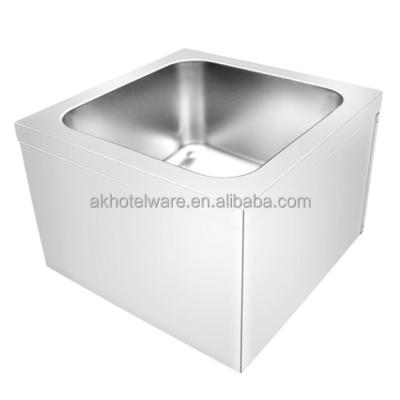 China Industrial Kitchen/Kitchen Furniture Canteen Restaurant/Restaurant 201 304 Stainless Steel Floor Standing Broom Poor Sinks Basin Broom Wash Tanks Bowl Factory for sale