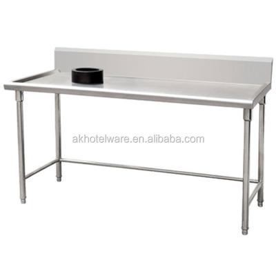 China Industrial Kitchen/Restaurant Kitchen/Canteen Stainless Steel Sorting Table/Stainless Steel Kitchen Work Table Restaurant Workbench Kitchen Food 2-Layers Steel Table for sale