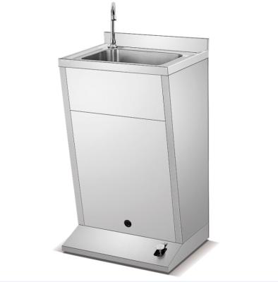 China Industrial Commercial Kitchen/Restaurant Kitchen/Canteen Outdoor Stainless Steel Basin Hands Free Foot Operated Hand Wash Sink Station For Industrial Factory for sale