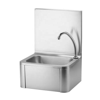 China Industrial Kitchen/Restaurant Kitchen Canteen Kitchen/Hotel Hand Free Knee Operated Sink 304 Stainless Steel Wash Hand Basin in Australia Factory for sale