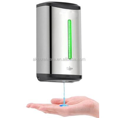 China Modern Wall Mounted Touchless Smart Infrared Sensor Stainless Steel Spray Hand Soap Metal 850ml Automatic Liquid Soap Dispenser for sale