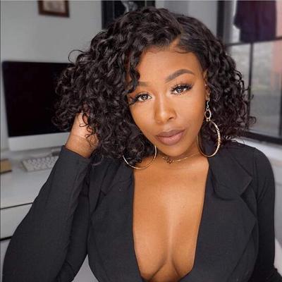 China Can Be Dyed Sale 360 ​​Lace Front Wig Brazilian Virgin Hair Top Virgin Human Hair Curly Curly Wig For Black Women for sale