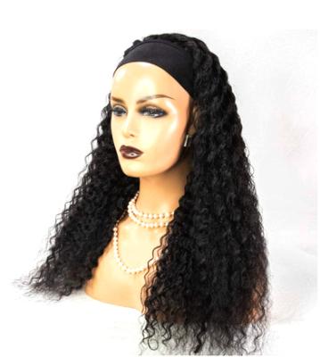 China Can Be Dyed HD 150% Density Full Lace Frontal Hair Extensions Supplier Headband Top Wigs For Black Women Hair for sale