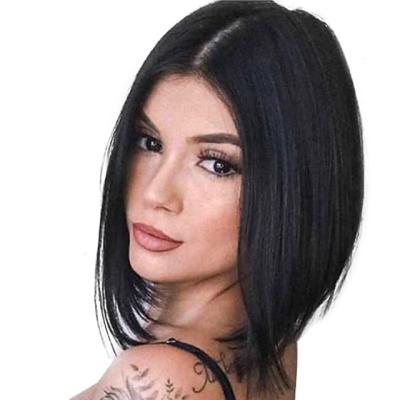 China Can be dyed transparent HD lace front wigs for women Brazilian hair color straight bangs wholesale multi color lead hair for sale