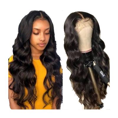 China Factory price 100% body wave hd 360 raw lace frontal wig can be dyed natural hair color for sale