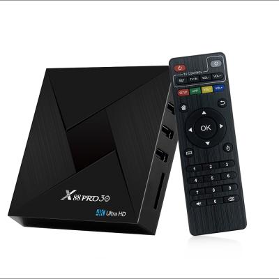 China 4K Android TV Box Mini Smart Wifi TV Box Full High Definition TV Box X88 Pro 30 for sale