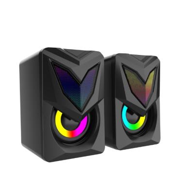 China Gaming PORTABLE Desktop Home Speakers For PC Computer Laptop RGB LED Light Colorful BT Music Speaker for sale