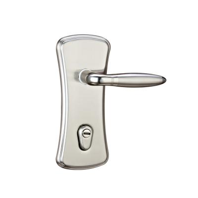 China RB Modern Exterior Design Israel Style Aluminum Door Handle With Lock Set for sale