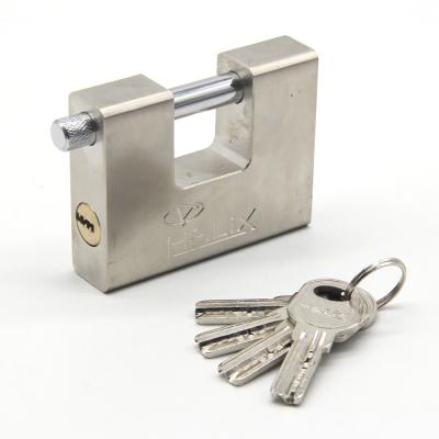 China Customized Anti-rust Waterproof Steel Shackle Logo Rustproof Rectangular Padlock Safe Hardened With Master Key for sale