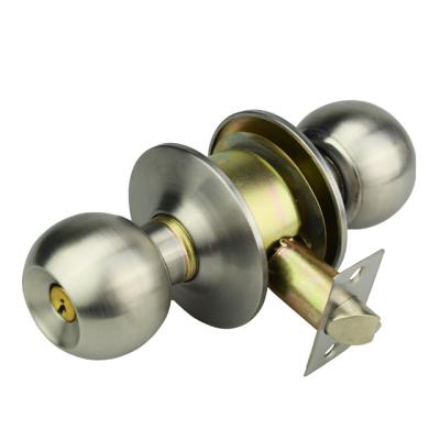 China Free Sample Cerradura Zinc Alloy Stamping Cilindrica Stainless Steel Door Knob Handle Cylindrical Lock for sale