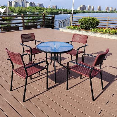 China Modern Hot Sale Garden Furniture Bistro Table Set Outdoor Dining Table And Chairs for sale