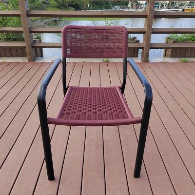 China Modern high quality furniture garden chairs pp plastic steel outdoor stackable chairs for sale