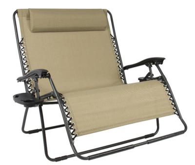 China Modern Double Chair Weightless Recliner Chair / Sun Folding Sofa / Beach Chair for sale