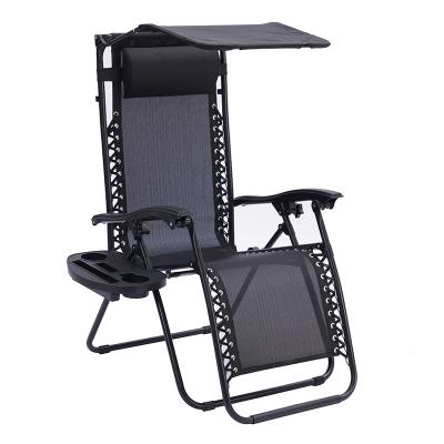 China Modern Weightless Chair Folding Outdoor Foldable Beach Chair Relax Portable Chair Lounge With Canopy for sale