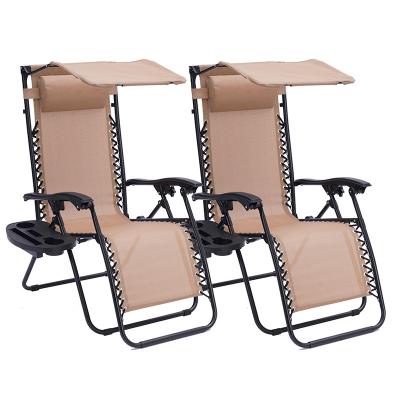 China Modern Weightless Chair Folding Outdoor Foldable Beach Chair Relax Portable Chair Lounge With Canopy for sale