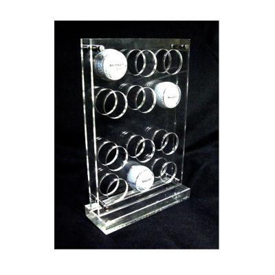 China Non-toxic 20 Golf Balls Display Case Acrylic Golf Balls Show Rack Golf Ball Display Case for sale