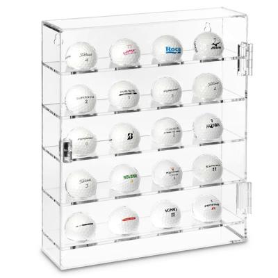 China Non-toxic Acrylic Display Cases Acrylic Display Stand For 12 Golf Balls Acrylic Golf Ball Display Case for sale