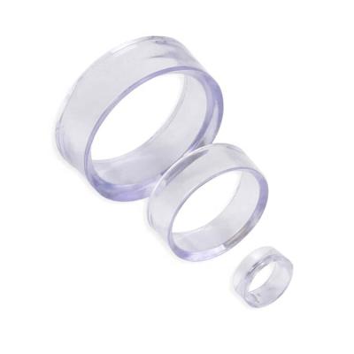 China Eco-friendly Acrylic Cylinder Display 32x11mm For Medium Acrylic Ball Round Ring Holder For Sphere for sale