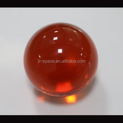 China Japan Red Decorative Balls Colored Large Plastic Balls 40mm Acrylic Clear Healing Balls for sale