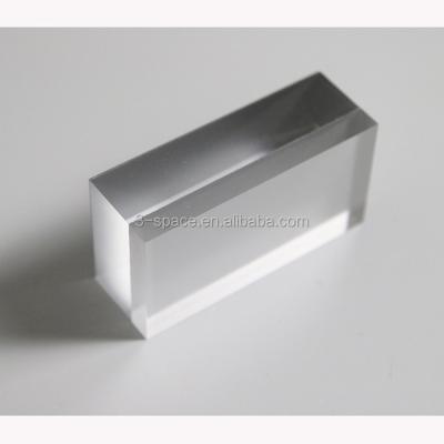 China Store Display Polished Clear Rectangle Acrylic Block Kit Acrylic Ice Resin Block for sale