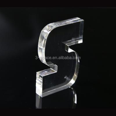 China For Customized Glossy Hanging 3d Logo Display Acrylic Led Letter Sign Lucite Laser 3d Glass Lettering for sale