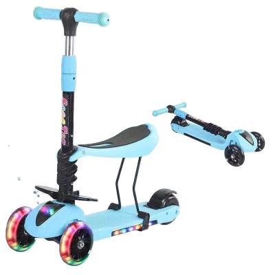 China Safety 5 in 1 Electric Scooter Toy Deck Kick Ride On Baby Vheap Skateboard Smart Ride For Kids for sale