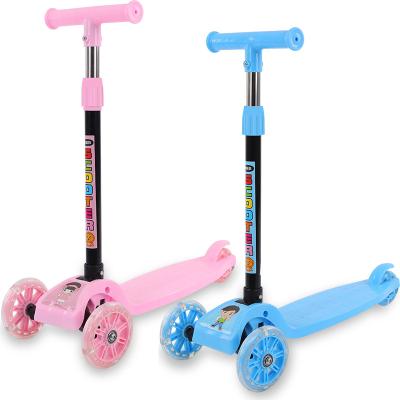 China Wholesale Cheap Adjustable Baby Height Handlebar Three Adjustable Foot Kick In One Electric Scooter Kids Non-electric Car Ride for sale