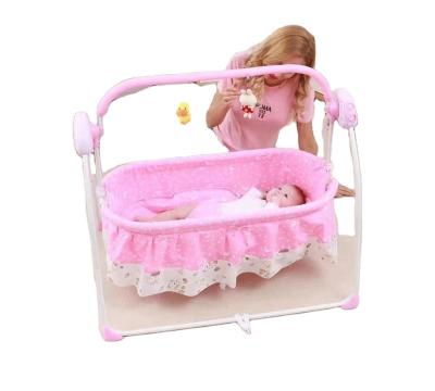 China Hot Baby Crib Baby Hutch Swing Bed Electric Baby Easy Folding Portable Rocking Collapsible Cradle for sale